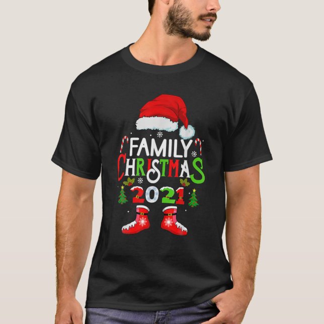 Camiseta Navidades familiares 2021 Escuadrón de Navidad San (Anverso)