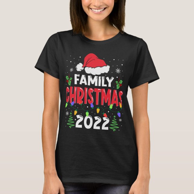 Camiseta Navidades familiares 2022 Compitiendo con la diver (Anverso)