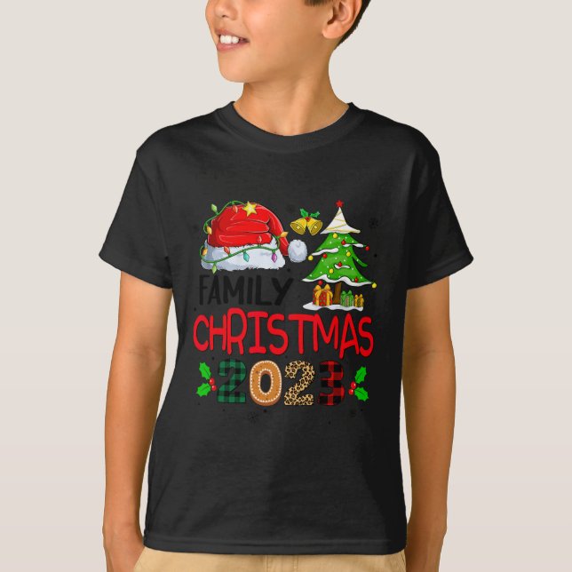 Camiseta Navidades Familiares 2023 Para Familias Que Coinci (Anverso)