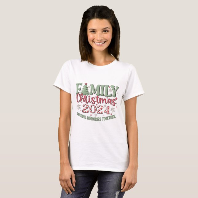 Camiseta Navidades familiares 2024 (Anverso completo)
