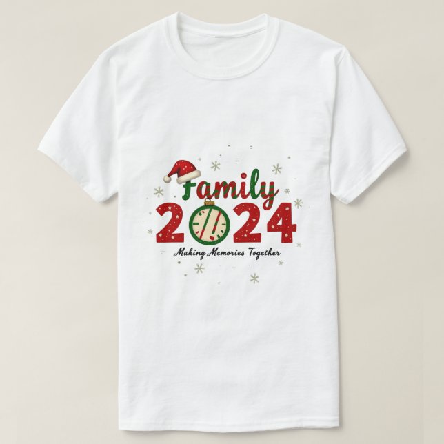 Camiseta Navidades familiares 2024 Haciendo Recuerdos (Diseño del anverso)