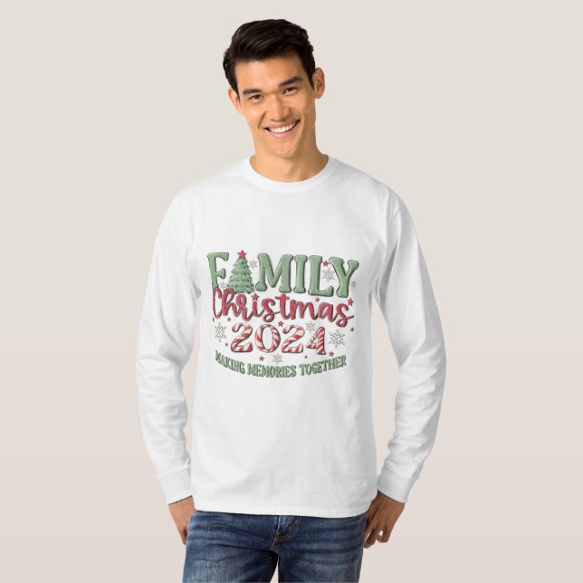 Camiseta Navidades familiares 2024 papá (Anverso completo)