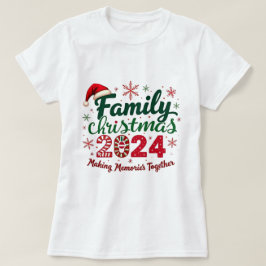 Camiseta Navidades familiares 2024 Reuniendo Recuerdos