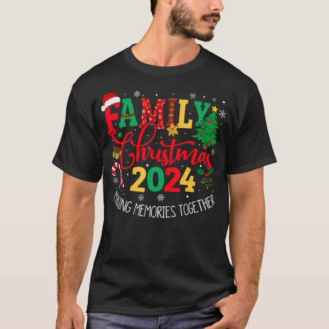 Camiseta Navidades Familiares 2024 Ropa De Acordancia Xmas  (Anverso)
