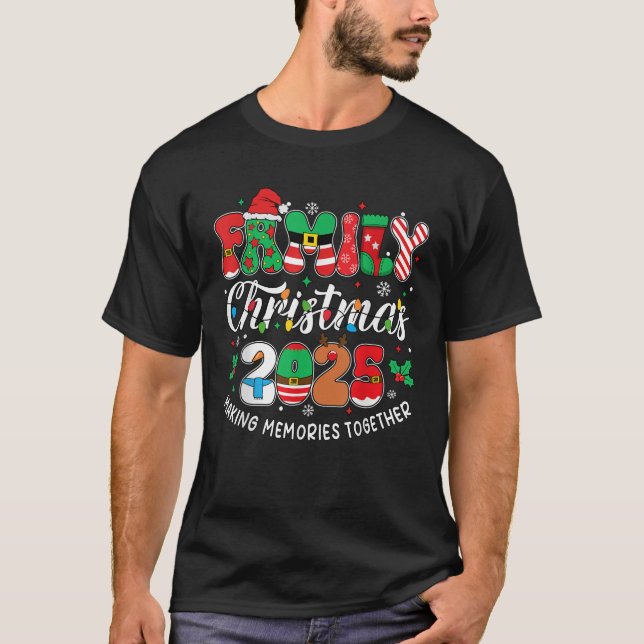 Camiseta Navidades Familiares 2025 Cama De Noches Hombres M (Anverso)