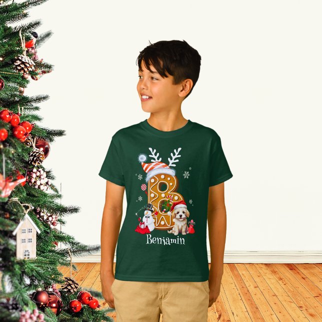 Camiseta Navidades familiares Carta Santa Gingerbread Boy (Subido por el creador)
