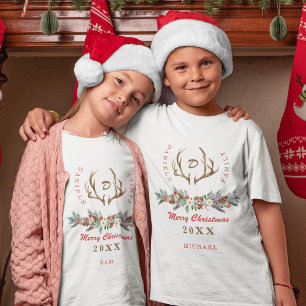 Camiseta Navidades familiares caseros monovacionalizados rú