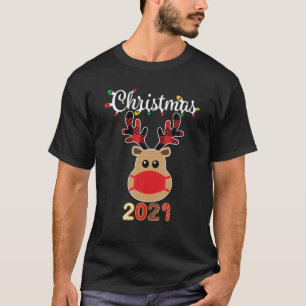 Camiseta Navidades familiares coincidentes 2021 Plaid Rudol