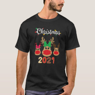 Camiseta Navidades familiares coincidentes 2021 Rudolph Rei