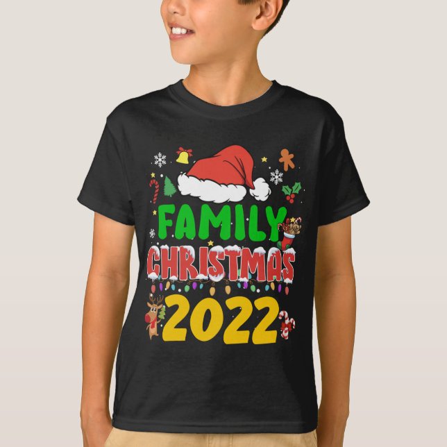Camiseta Navidades familiares coincidentes 2022 Equipo Sant (Anverso)