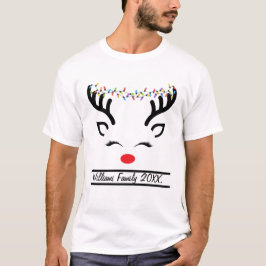 Camiseta Navidades familiares coincidentes con Navidad reno