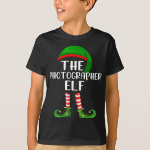Camiseta Navidades familiares coincidentes El elfo fotógraf
