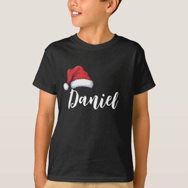 Camiseta Navidades familiares coincidentes Nombre personali (Anverso)