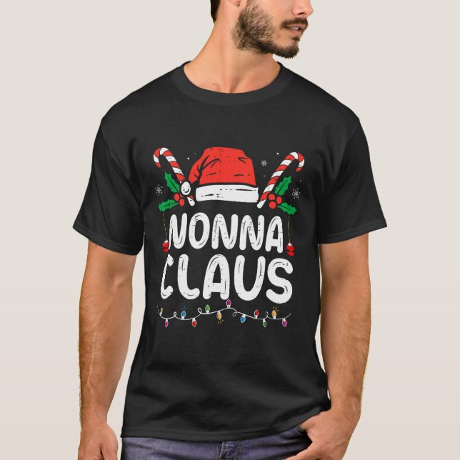 Camiseta Navidades familiares coincidentes Pajama Xmas Luce (Anverso)