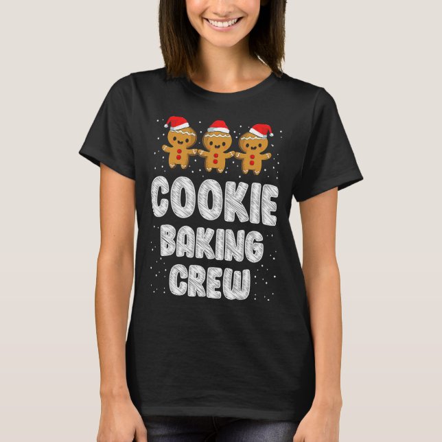 Camiseta Navidades familiares de Cookie Baking Gingerbread  (Anverso)