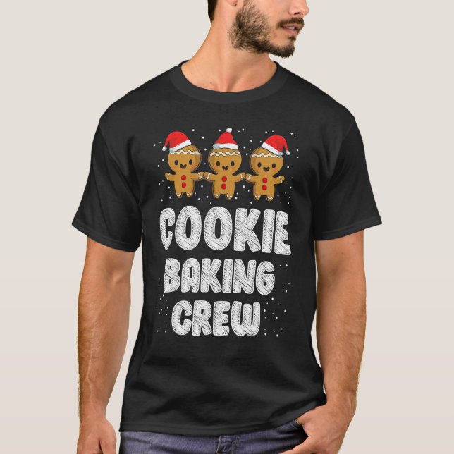 Camiseta Navidades familiares de Cookie Baking Gingerbread  (Anverso)