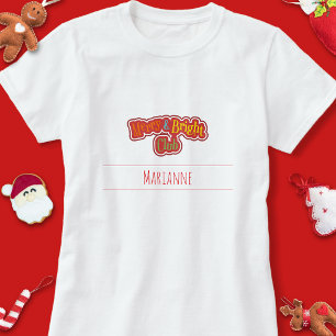 Camiseta Navidades familiares de cuestas y marrones pijamas