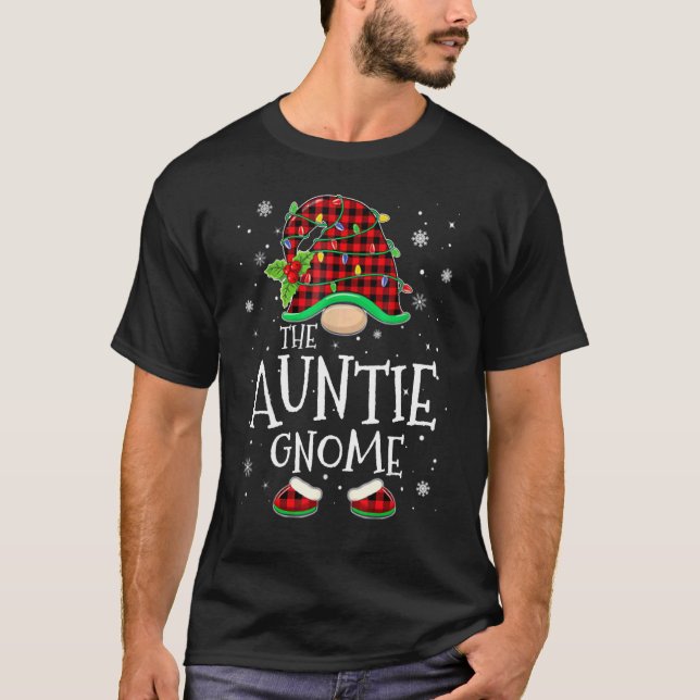 Camiseta Navidades familiares de la familia de la tía Gnome (Anverso)