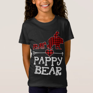 Camiseta Navidades familiares de oso papado rojo al juego