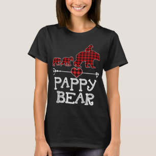 Camiseta Navidades familiares de oso papado rojo al juego