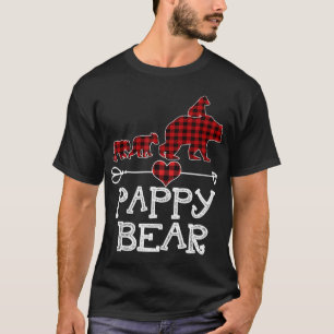 Camiseta Navidades familiares de oso papado rojo al juego