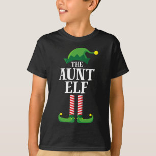 Camiseta Navidades familiares de tía Elf coincidiendo Fiest
