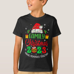 Camiseta Navidades familiares del equipo de escuadrón coinc