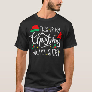 Camiseta Navidades familiares divertidos Pajama Cute Xmas R