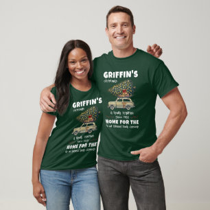 Camiseta Navidades familiares divertidos personalizan con n