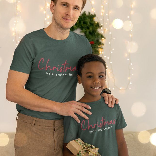 Camiseta Navidades familiares | Elegante y moderno Forest G (Subido por el creador)
