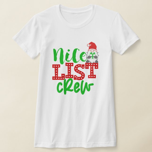 Camiseta Navidades familiares Gnome Shirt - ¡Buen Equipo! (Distribución)