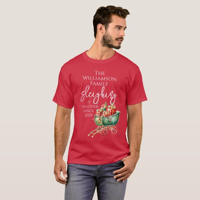 Camiseta Navidades familiares lo unen (Anverso completo)