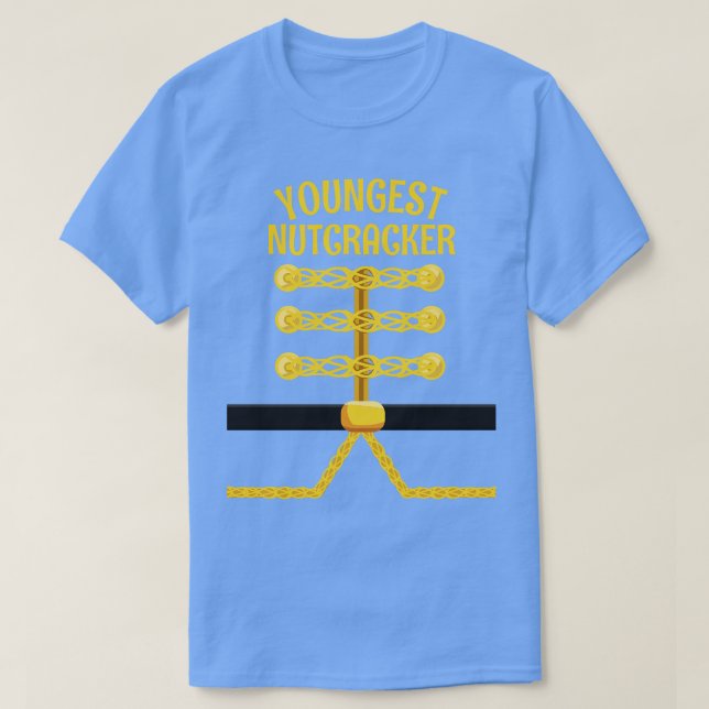 Camiseta NAVIDADES familiares más jóvenes que cotejan nuece (Diseño del anverso)