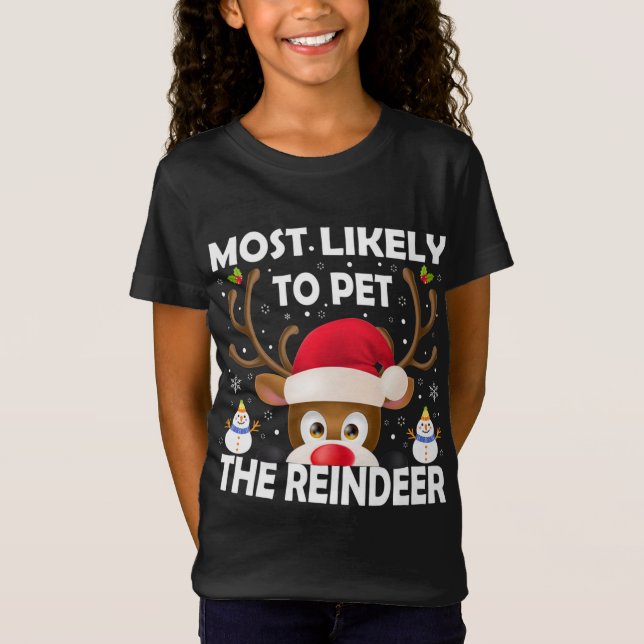 Camiseta Navidades Familiares Más Probables De Mascota De R (Anverso)