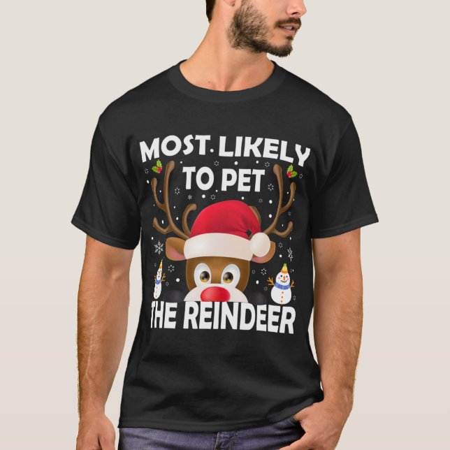 Camiseta Navidades Familiares Más Probables De Mascota De R (Anverso)