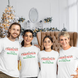 Camiseta Navidades familiares Navidades de nombre familiar
