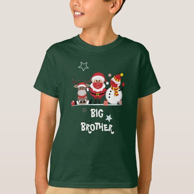 Camiseta Navidades familiares personalizados festejan Gran  (Anverso)