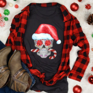 Camiseta Navidades fantasmagóricos se desmoronan usando San