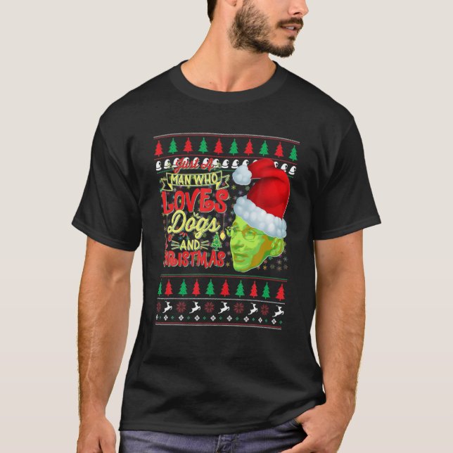 Camiseta Navidades Fauci Máscara Mandato Fauci Perro Sarcas (Anverso)