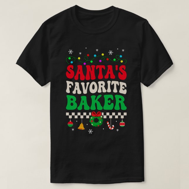 Camiseta Navidades favoritos de Baker Retro (Diseño del anverso)