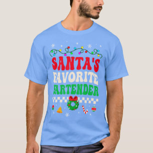 Camiseta Navidades favoritos de Bartender Retro