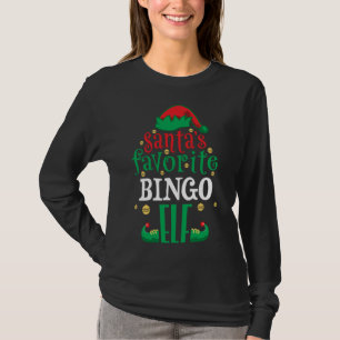 Camiseta Navidades favoritos de Bingo Elf de Santa