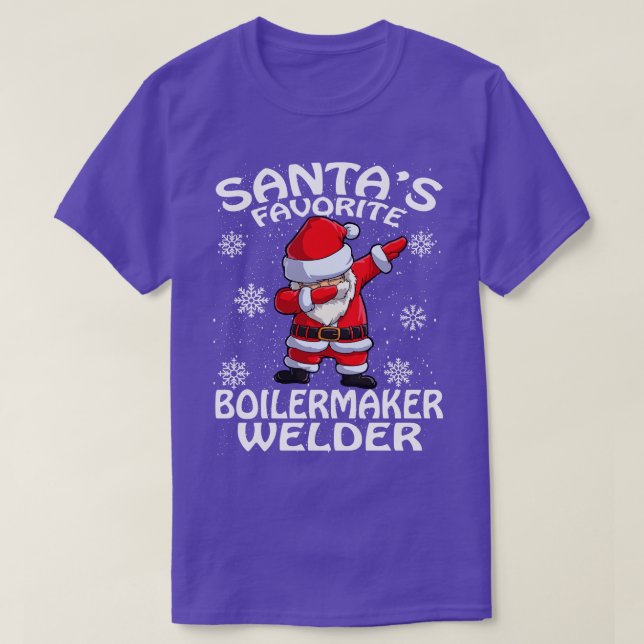 Camiseta Navidades favoritos de Boilermaker Welder de Santa (Diseño del anverso)