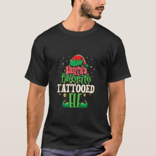 Camiseta Navidades favoritos de elfo tatuado coincidiendo c
