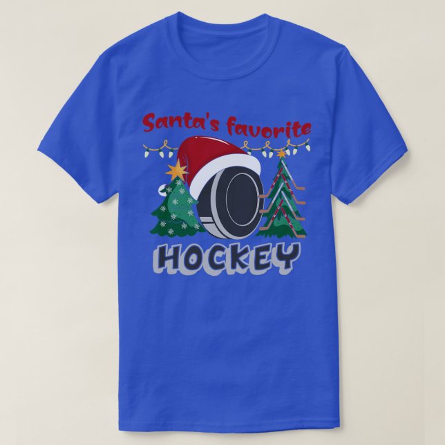Camiseta Navidades favoritos de hockey de amigos  (Diseño del anverso)