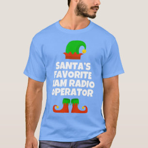 Camiseta Navidades favoritos de operador de radio Ham de Sa