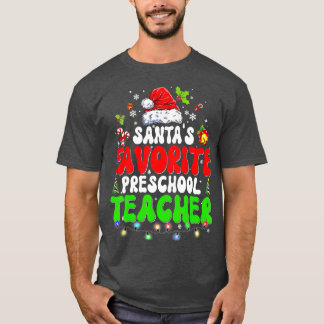 Camiseta Navidades favoritos de profesores de preescolar na