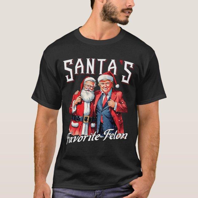 Camiseta Navidades favoritos de Santa Claus Trump (Anverso)