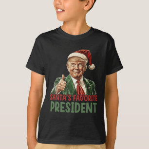 Camiseta Navidades favoritos de Santa Claus Trump en 2024