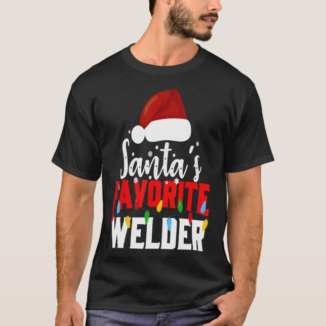 Camiseta Navidades favoritos de Santa María encienden diver (Anverso)